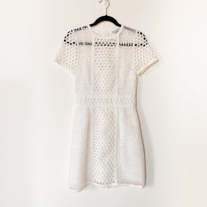 NWT H&M White Crochet Lace dress Sz 6